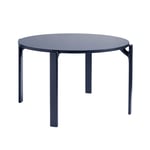 HAY - Rey Table Deep blue waterbased lacq. beech frame, 128xH74,5 Royal blue laminate tabletop - Matbord