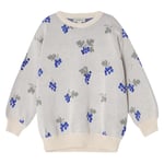 garbo&friends Stickad Sweatshirt Grapes Ecru | Vit | 98/104 cm