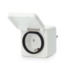 Nedis SmartLife Älypistorasia | Zigbee 3.0 | IP44 | Virtamittari | 3680 W | Type F (CEE 7/7) | -10 - 40 °C | Android™ / IOS | Valkoinen | 1 kpl