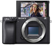 Sony Alpha 6400 | Appareil Photo Numérique Hybride APS-C ( 24,2 MP, AF en 0.02s, Suivi des Yeux, 4K HLG, Ecran Selfie Vlogging ) (ILCE6400, A6400)