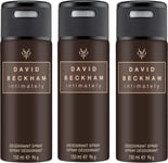 David Beckham Intimately Beckham Deodorant Anti-Perspirant Body Spray for Men, 3