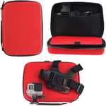 Navitech Red Action Camera Hard Case For The GoPro HERO9 Black Action Camera