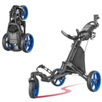 Caddytek Unisex Caddylite One - Swivel V8, Blue Golf Push Cart Trolley, Blue, One Size UK