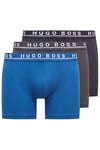 BOSS Mens Boxer Brief 3P CO/EL Three-Pack of Stretch-Cotton Boxer Briefs