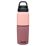 Camelback Multi-Bev All-In-One Vacuum Insulated Bottle - Pink, 500ml / Hot Cold Water Thermal Flask Mug Stainless Steel Reusable Tea Coffee Cafe Cup Mug Drink Vessel Eco Friendly Camp Tumbler Stein