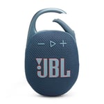 JBL Clip 5 in Blue - Portable Bluetooth Speaker Box Pro Sound, Deep Bass and Playtime Boost Function - Waterproof and Dustproof - 12 Hours Runtime
