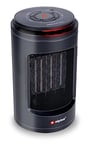 Alpina Radiateur électrique - Portable et compact - Air chaud et froid - Minuterie - Thermostat numérique - Noir