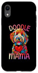 Coque pour iPhone XR Goldendoodle Lovers Heart Pop Art pour femme