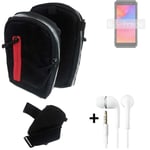 Shoulder bag / holster + earphones for Ulefone Power Armor X11 Pro Belt Pouch Ca