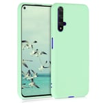 kwmobile TPU Case Compatible with Huawei Nova 5T - Case Soft Slim Smooth Flexible Protective Phone Cover - Mint Matte
