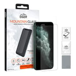 EIGER Mountain Glass for Apple iPhone 11 Pro Max/XS Max Super Strength Screen Protector 2.5D in CLEAR with Cleaning kit