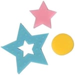 Cake Star Push Easy Plunger Shape Cutters - Set of 6 - Create Star, Heart, Circle Shapes for Cake Decorating and Sugarcrafting with Fondant, Marzipan, Sugarpaste, Pastry