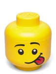 Lego Storage Head - Boy Home Kids Decor Storage Storage Boxes Yellow LEGO STORAGE