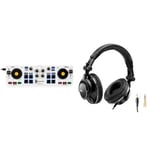 Hercules DJControl Mix - Contrôleur DJ Bluetooth sans fil pour smartphones - Application djay - 2 platines & HDP DJ60 - Casques fermés pour DJ