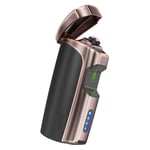 GJQDDP Arc Lighter, Electric Lighter with LED Digital Battery Display-Flameless USB Rechargeable Battery Lighter Good for Cigar Cigarette Candle Pipe Sport Outdoor