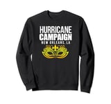 Hurricane Campaign Mardi Gras Mask New Orleans LA ArDesigner Sweatshirt
