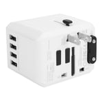 Universal Adapter Plug Socket Fast Charging Travel Adapter Socket With 4USB E GS