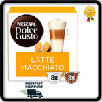 NESCAFE Dolce Gusto Latte Macchiato Coffee Pods total of 48 pods (PACK OF 3)