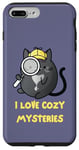 iPhone 7 Plus/8 Plus I Love Cozy Mysteries | Cute Cat Cozy Mystery Cat Detective Case