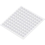 100 st Klar Gummiunderlägg, Självhäftande Möbelskydd Transparenta Silikonunderlägg för Möbel Glasbord Dörrskydd