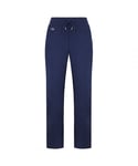 Lacoste Stretch Waist Mens Navy Track Pants - Blue Cotton - Size 40 (Waist)
