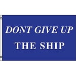 AZ FLAG Drapeau Pirate Don't Give Up The Ship 150x90cm - Drapeau Ne Donnez Pas Le Bateau 90 x 150 cm - Drapeaux