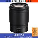 Nikon NIKKOR Z 85mm f/1.8 S + Guide PDF ""20 TECHNIQUES POUR RÉUSSIR VOS PHOTOS