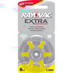 Rayovac Extra advanced Hörapparatsbatterier 10 gul 6 st