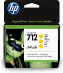 HP 3ED79A/712 Ink cartridge yellow multi pack 29ml Pack=3 for HP Desig