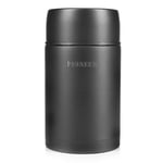 Pioneer Vacuum Insulated Leakproof Soup/Food Flask, 8 Hours Hot 24 Hours Cold, Black, 1000 ml