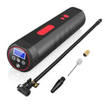 Air Compressor Tyre Inflator Electric Air Pump with 2000 mAh Rechargeable Li-ion Battery 120PSI 20 Litres/Min for Car Bicycle ball and Other Inflatables