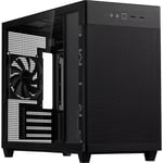 ASUS PRIME AP201 MESH TG Micro Tower for MATX CPU Cooler Support Upto 170mm, GPU Support Upto 338mm, 4x PCI Slot, 360mm Radiator Supported, Front I/O: 2x USB, 1X Type C, HD Audio