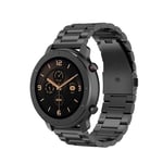 Huawei Watch GT Active/Watch 2 Pro - Metal urrem - rustfri stål - Sort