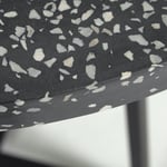 Tella, Udendørs spisebord, moderne, sten by LaForma (H: 75 cm. B: 70 cm. L: 70 cm., Sort)