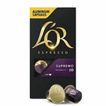 L'OR Espresso Supremo Intensity 10 - Nespresso* Compatible Coffee Capsules x 10