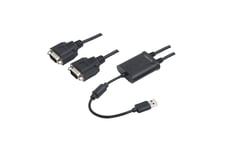 LogiLink USB 2.0 to 2-Port Serial Adapter - seriel adapter - USB 2.0 - RS-232 x 2