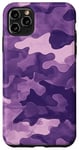 Coque pour iPhone 11 Pro Max Camouflage violet pour le mois de l'enfant militaire