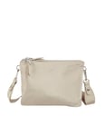Ulrika Design Axelremsväska nylon med 2 fack beige -