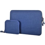 11.6-tum Laptopväska + liten väska - Jeans blå | Laptopfodral