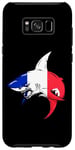 Coque pour Galaxy S8+ Drapeau France Requin Fierté Drapeau Français Racines France Souvenir