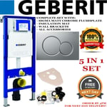 Geberit Duofix UP320 toilet frame FULL SET sigma 01 matt chrome WC 5 in 1