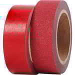 Washitejp Röd 15 mm x 5 m 2-pack