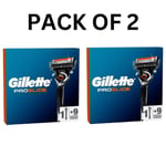 Gillette ProGlide Anti-Friction 1 Gillette Razor with 9 Blade Refills Pack of 2