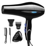 HQSC Hair dryer 220V Blow Dryer Household High-power 2000W Hair Dryer Electric Hair Dryer Household Salon Hairdressing Blow Canister EU Plug (Color : Style 3, Plug Type : EU)
