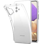 TECHGEAR Galaxy A32 5G Clear Case [AirFlex] Crystal Clear Slim & Light, Protective, Flexible Soft Gel/TPU Cover with Soft Touch Keys Compatible with Samsung Galaxy A32 5G (Super Clear)