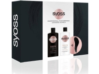Saryna Key Syoss Keratin schampo för svagt och sprött hår 440ml + balsam för svagt och sprött hår 440ml + kompakt