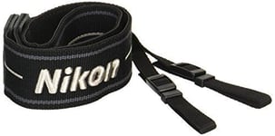Nikon Neck Strap SLR slr 45mm Width Nikon Logo Wide Digital strap Black 7054