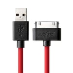 JuicEBitz 2m Super Core [20AWG Pure Copper] Fast Data & Charger Cable Lead for iPad 3 2 1, iPhone 4S 4, iPod - 1st to 6th Generation (2m, Limited Edition)