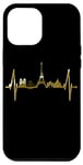 Coque pour iPhone 14 Pro Max Paris Skyline Battement de Cœur I Love Tour Eiffel Amour