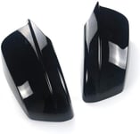 ZHAOOP Rearview Mirror 2Pcs Black/Carbon Fiber Pattern Car Side Rear View Mirror Cover Replacement Cap Fit ，For ，For BMW F10 5Series Sedan 2011 2012 2013 Pre-LCI (Color : Carbon Fiber Pattern)-Black